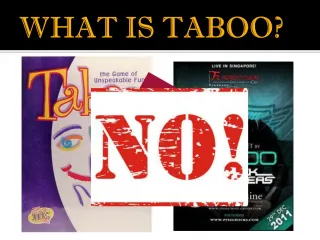 PPT - TABOO PowerPoint Presentation, free download - ID:4912309
