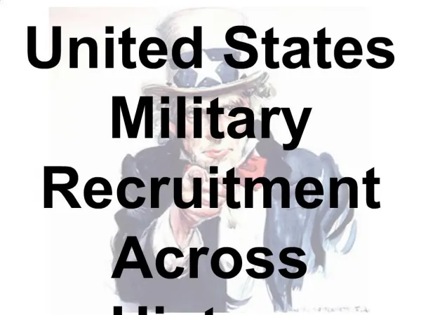 United States Military Recruitment Across History - New York ...