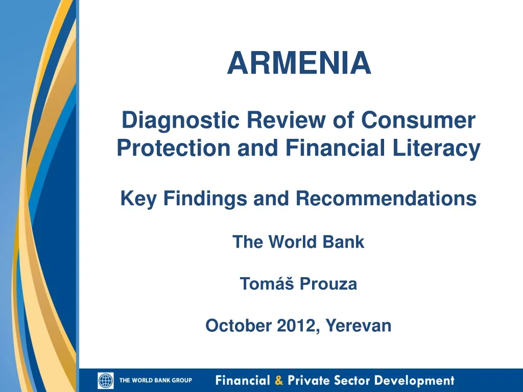 armenia diagnostic review of consumer protection