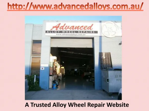 Alloy Wheel Restoration Services
