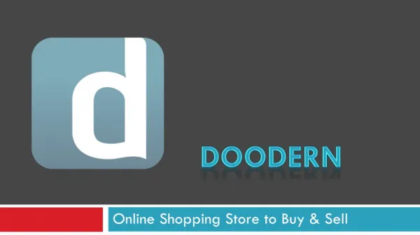 Doodern - Online Shoppinig Store to sell buy Online