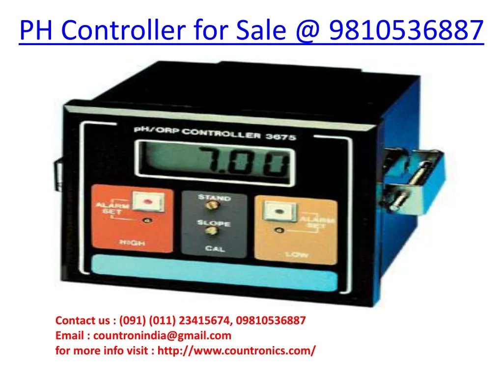 p h controller for sale @ 9810536887