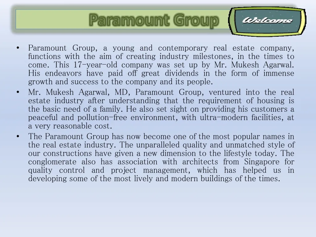 paramount group
