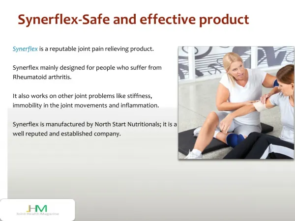 Synerflex-Safe and effective product