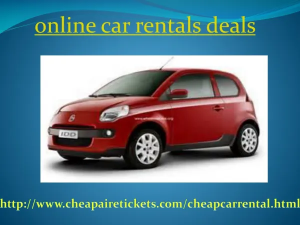 Get the Best Deals for Car Rental