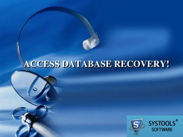 ACCDB File Recovery Tool
