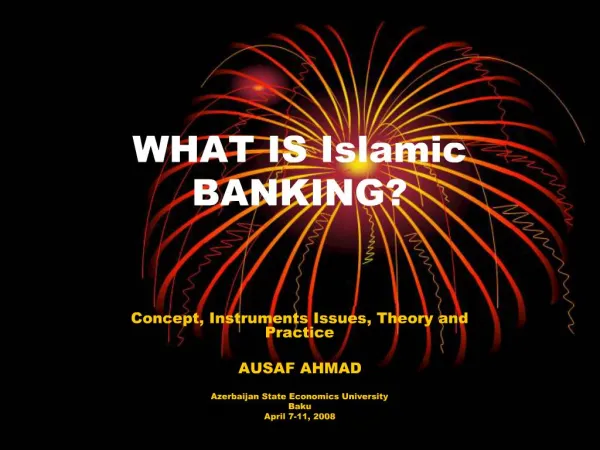 WHAT IS Islamic BANKING