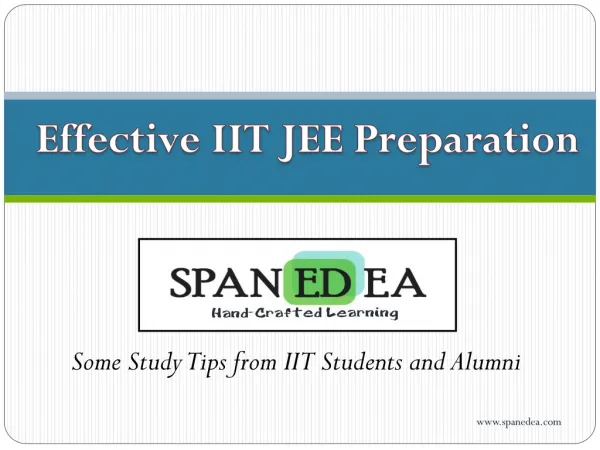 IIT JEE Preparation Tips