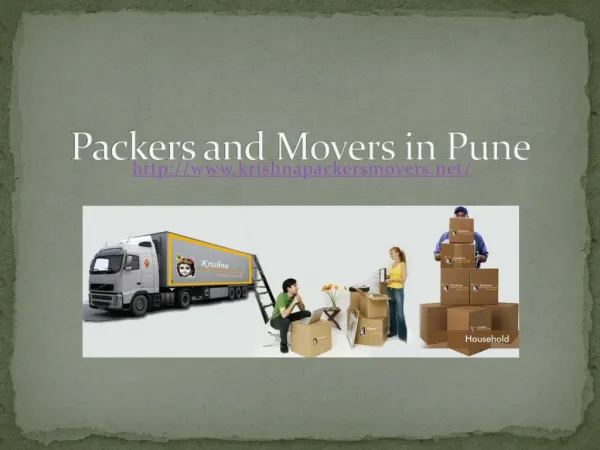 Packers & Movers Services Pune