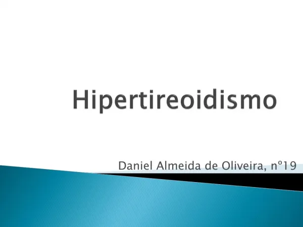 Hipertiroidismo I