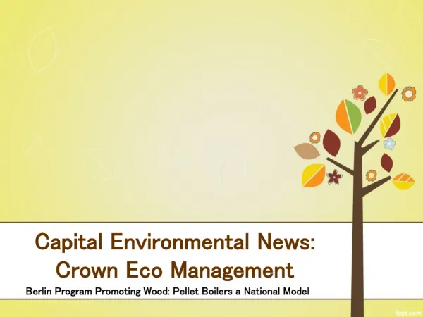 Capital Environmental News: Crown Eco Management