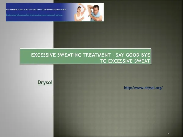 Excessive Sweating Treatment – Say Good Bye to Excessive swe