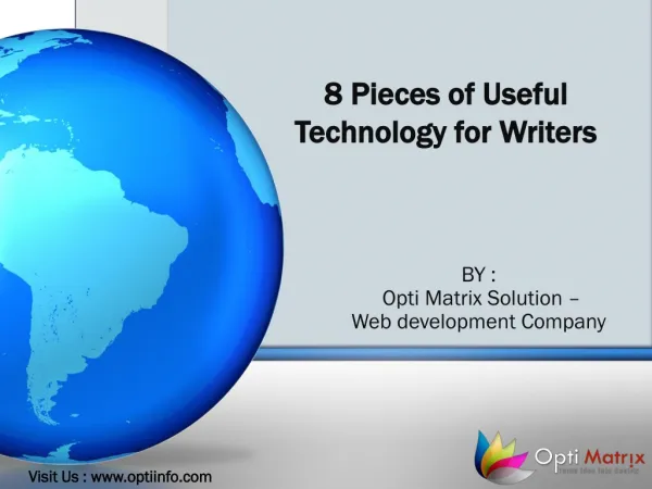 8 Pieces of Useful Technology for Writers