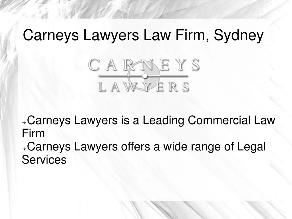carneys lawyers law firm sydney