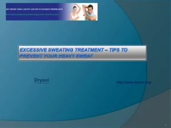 Excessive Sweating Treatment – Tips To Prevent Your Heavy Sw