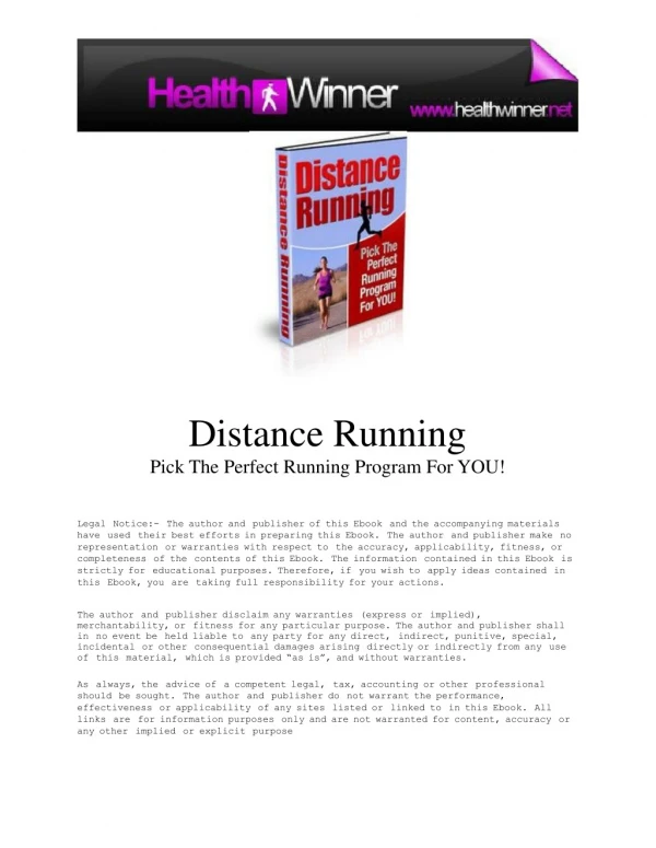 distance running
