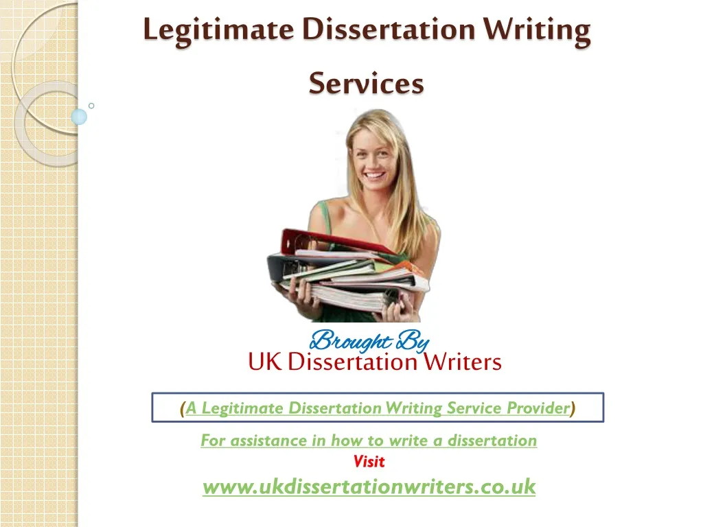 legitimate dissertation writing services