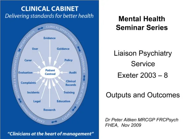 Mental Health Seminar Series