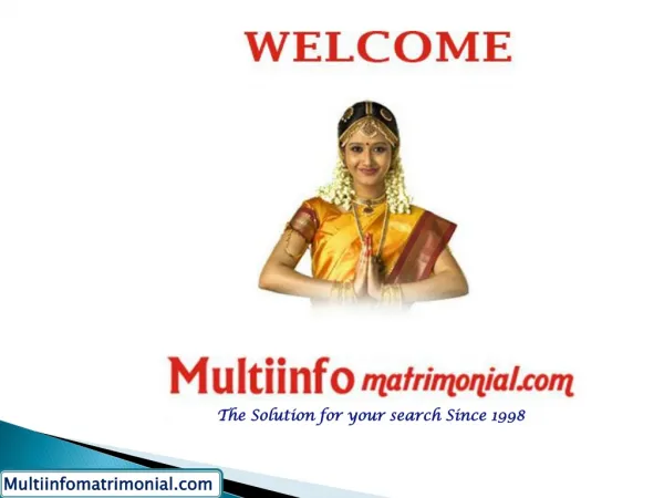 Tamil Matrimony Site - Multiinfomatrimonial.com