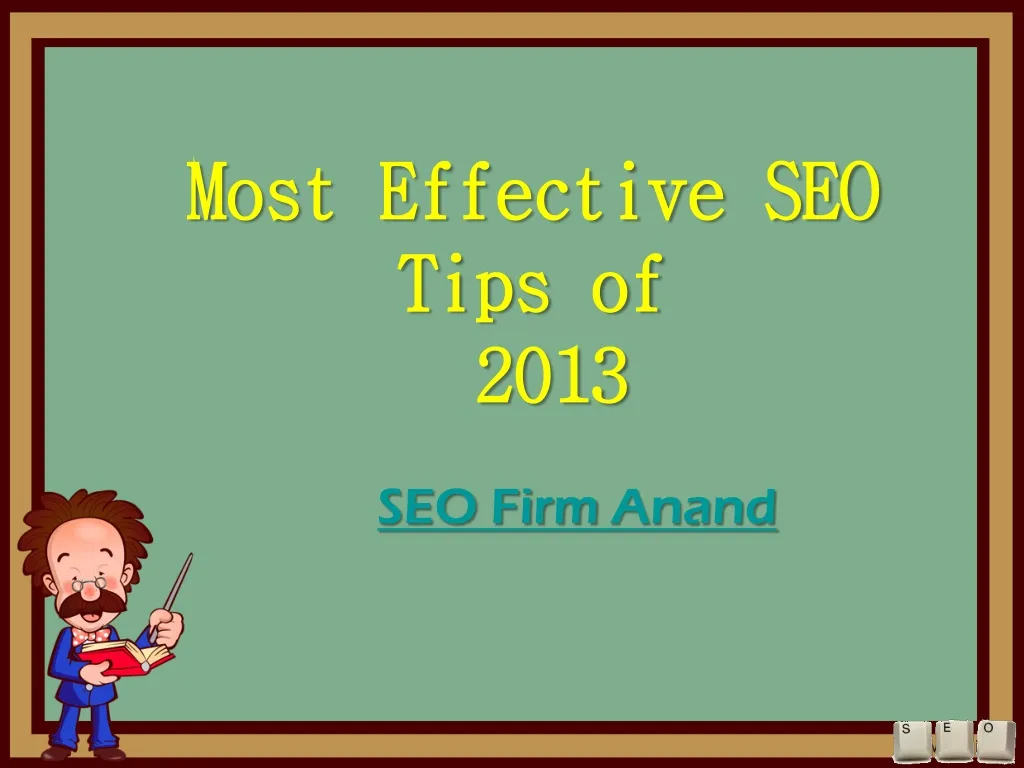most effective seo tips of 2013