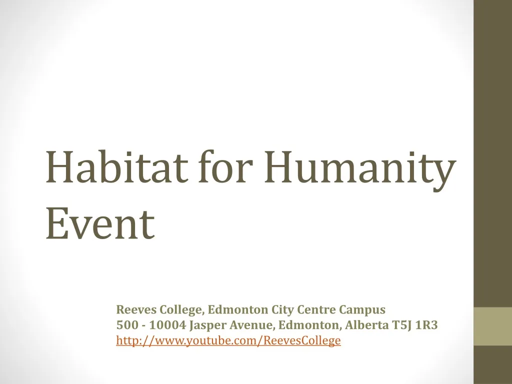 habitat for humanity event
