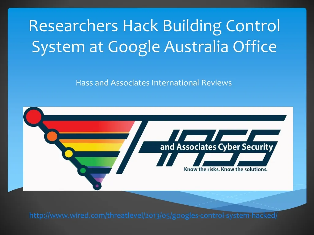 researchers hack building control system at google australia office