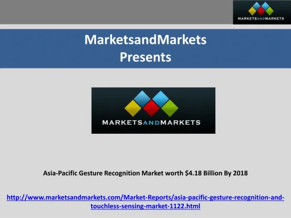 Asia-Pacific Gesture Recognition Market
