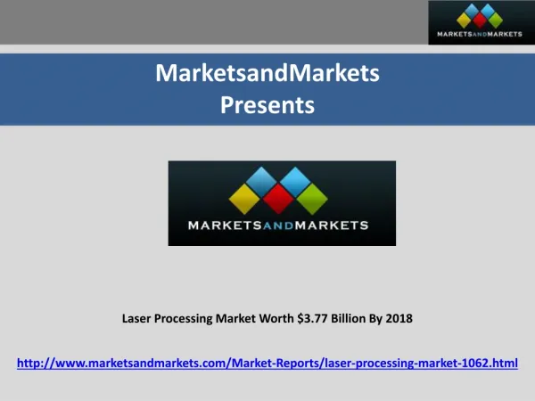 Laser processing market