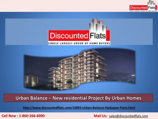 Best Offers are available on 3BHK apartments - Urban Balance