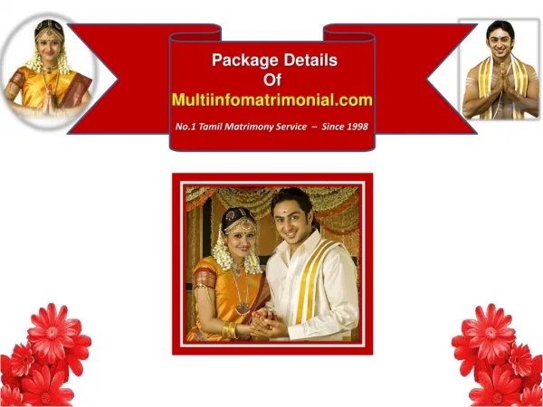 Packages of www.multiinfomatrimonial.com