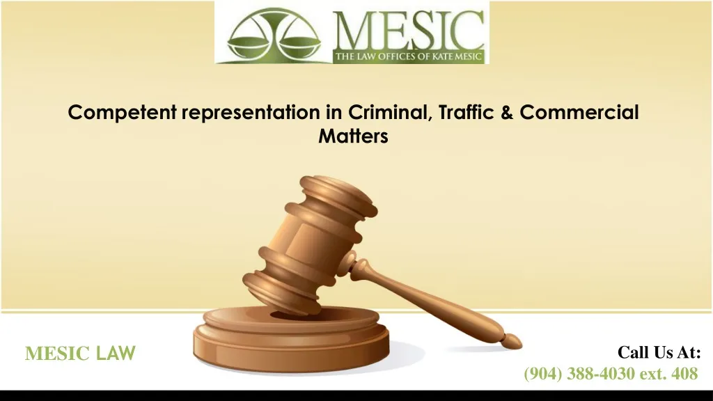 competent representation in criminal traffic