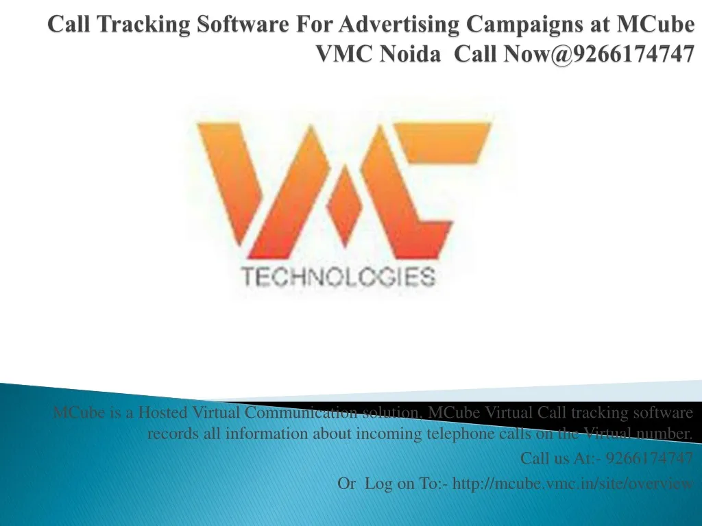 call tracking software for advertising campaigns at mcube vmc noida call now@9266174747