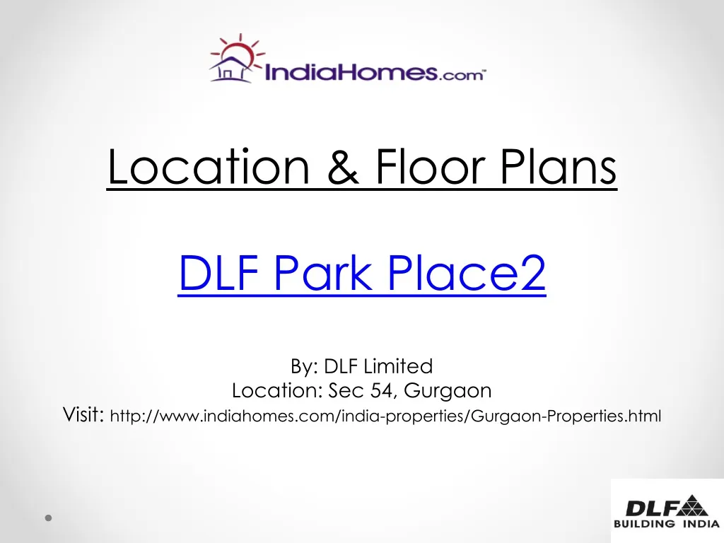location floor plans dlf park place2
