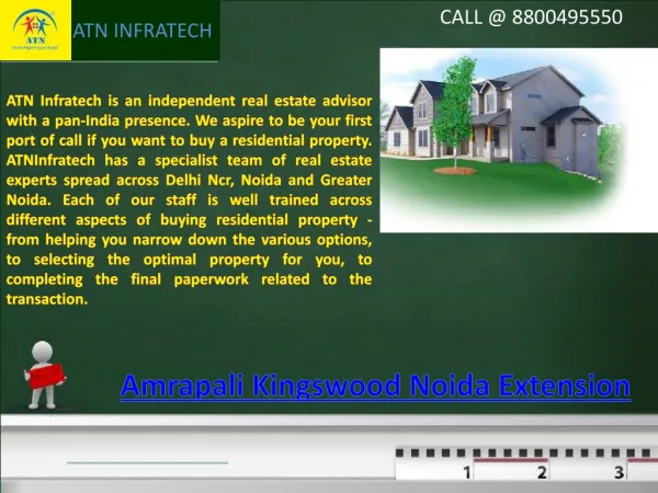 Amrapali Kingswood Venture is Situated Noida Extension