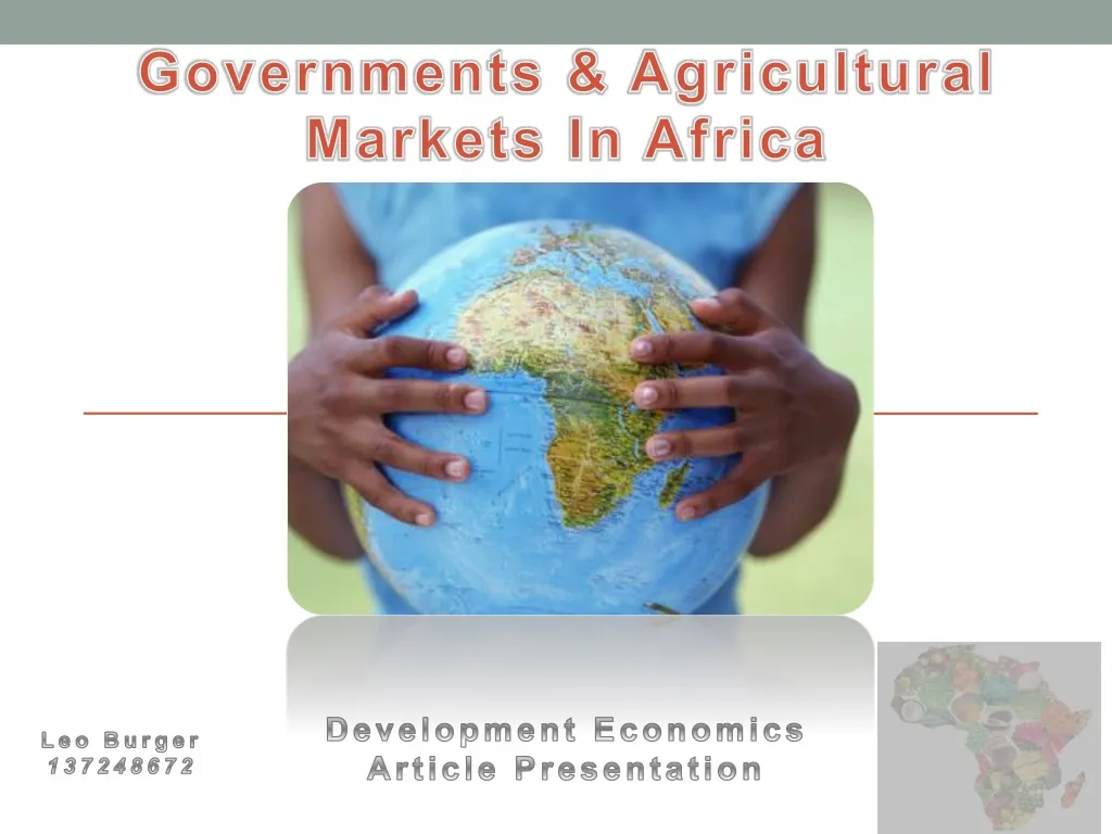 governments agricultural markets in africa