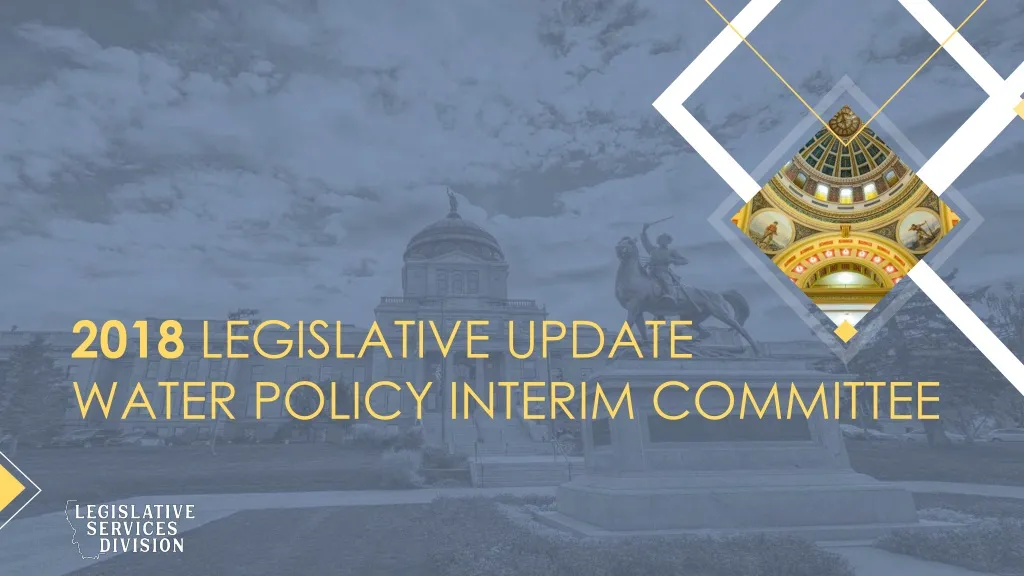 2018 legislative update water policy interim