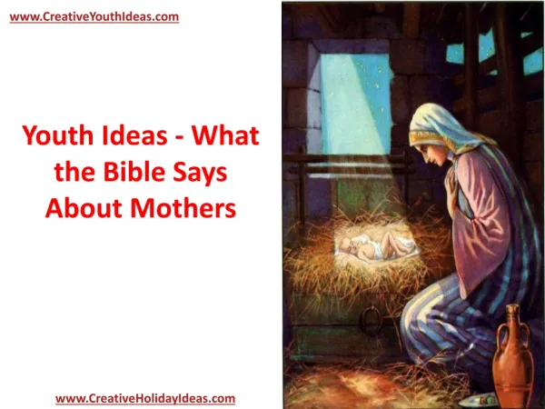 Youth Ideas - What the Bible Says About Mothers