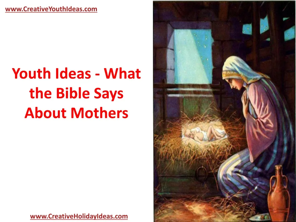 youth ideas what the bible says about mothers