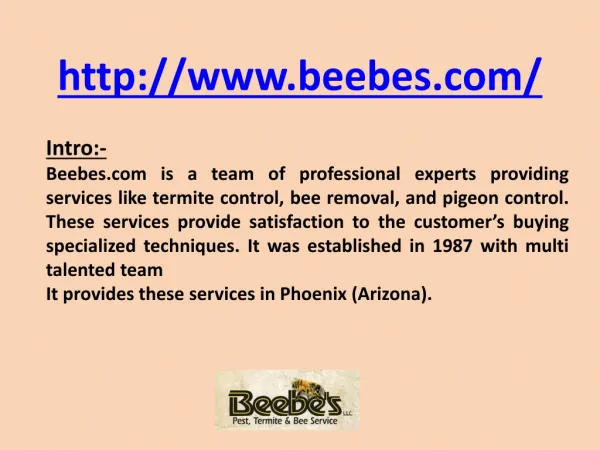 Beebes Services in Arizona