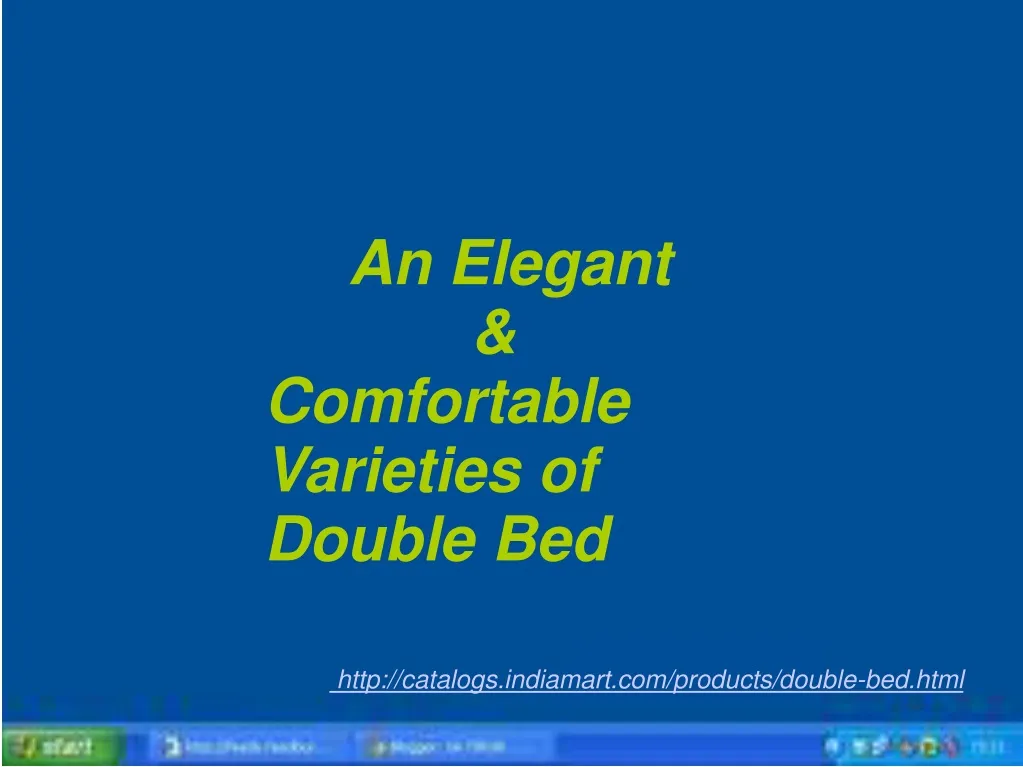 an elegant comfortable varieties of double bed