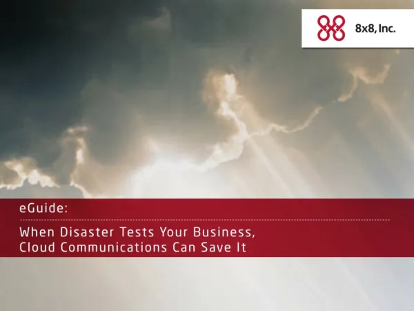 When Disaster Tests Your Business, Cloud Communications Can