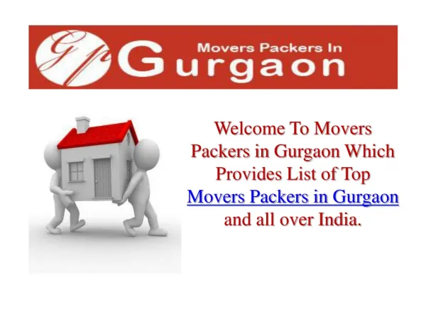 Movers Packers In Gurgaon