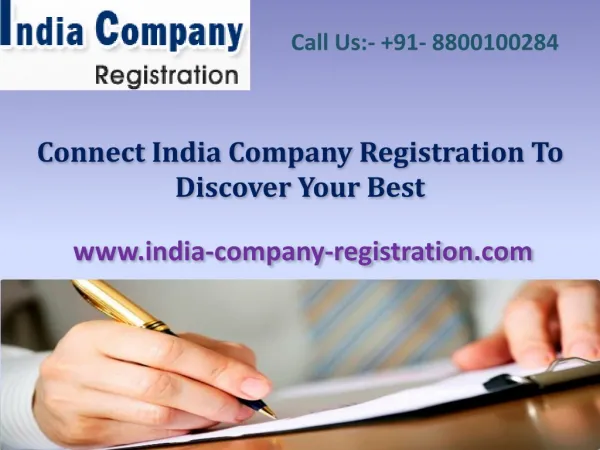 Connect India Company Registration To Discover Your Best