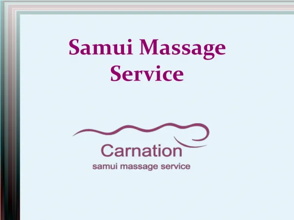 Spa Services and Body Treatments