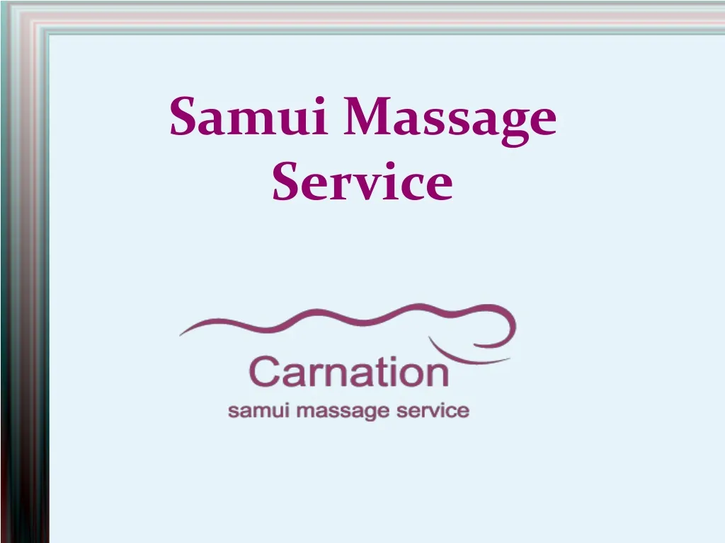 samui massage service