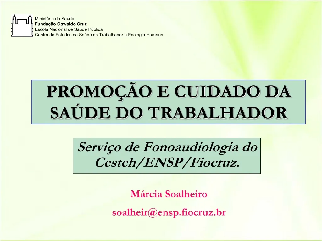 promo o e cuidado da sa de do trabalhador