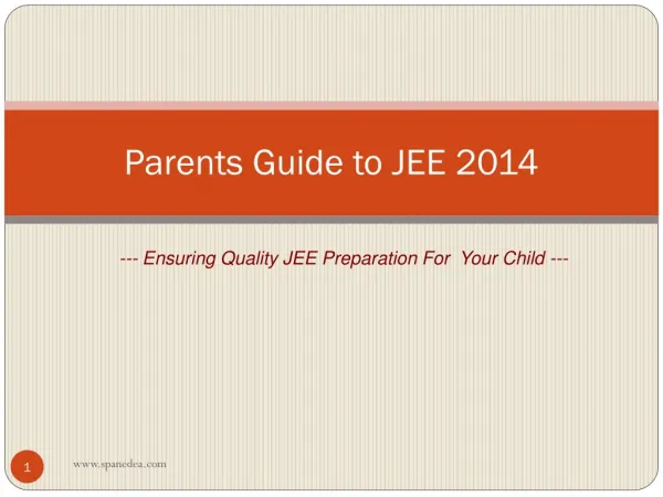 IIT JEE Tips Parents Should Know For their Kids