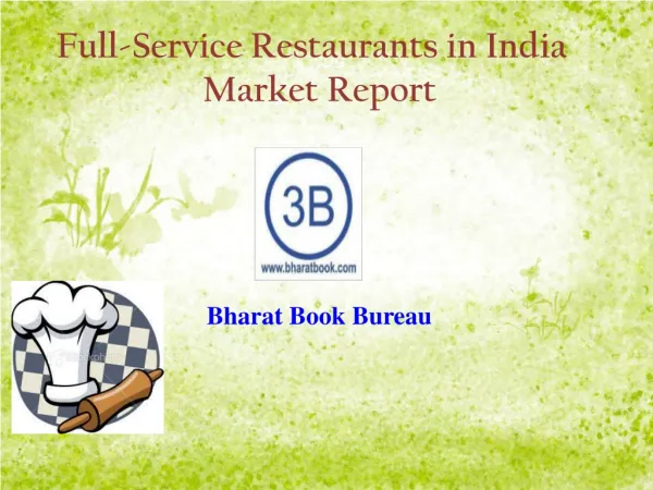 Full-Service Restaurants in India Market