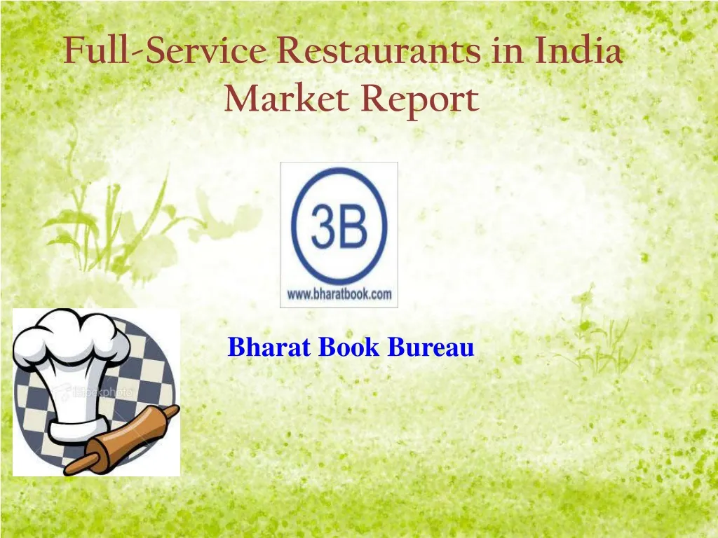 full service restaurants in india market report