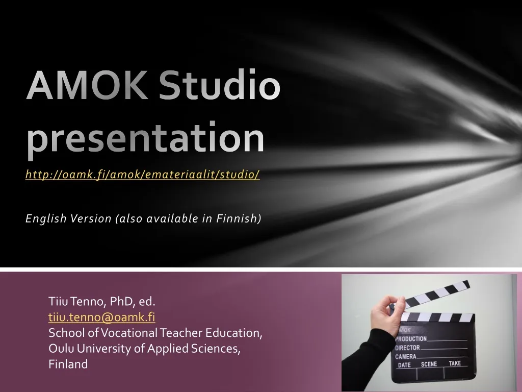 amok studio presentation